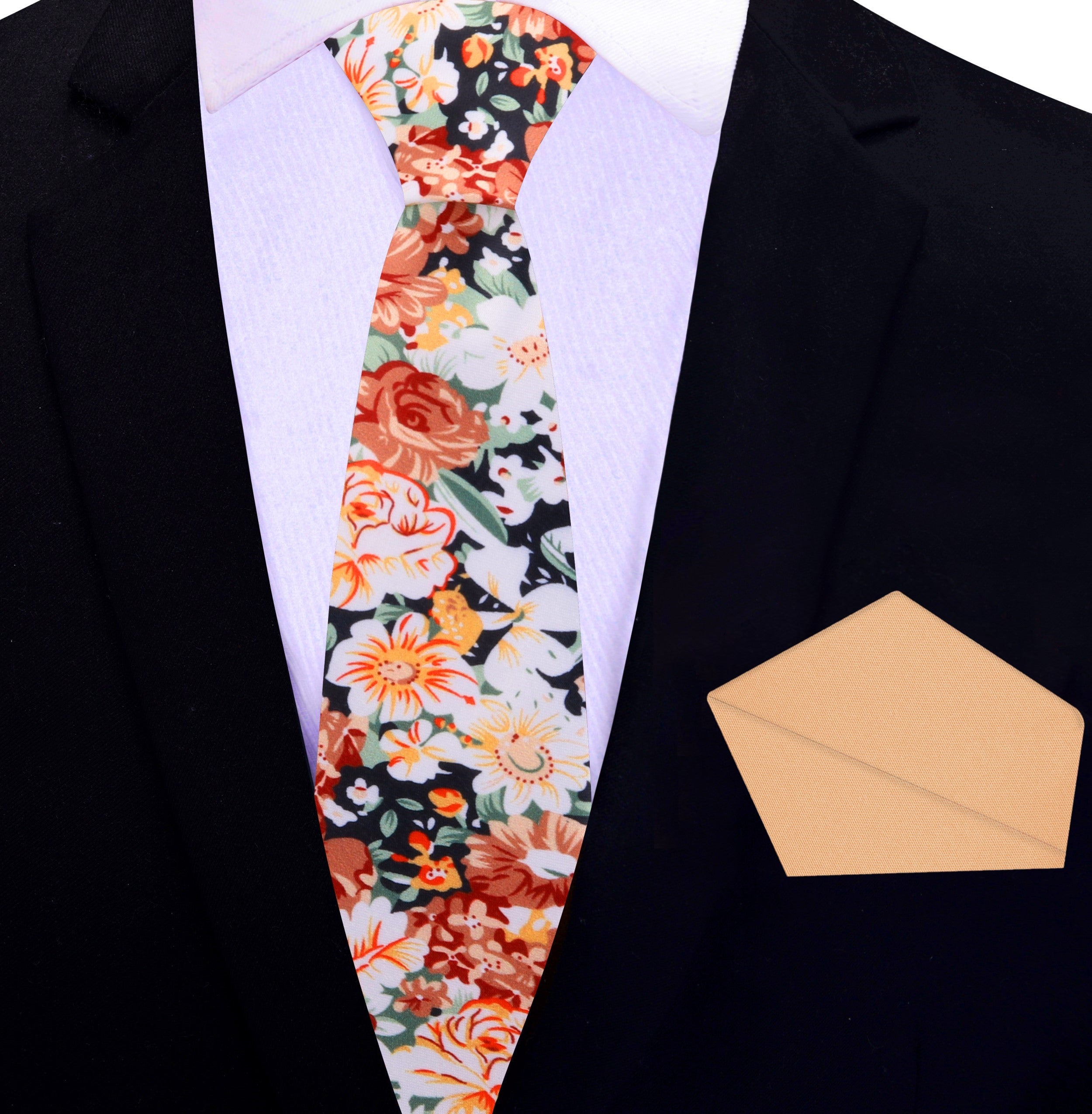 Spiced Blossom Floral Necktie