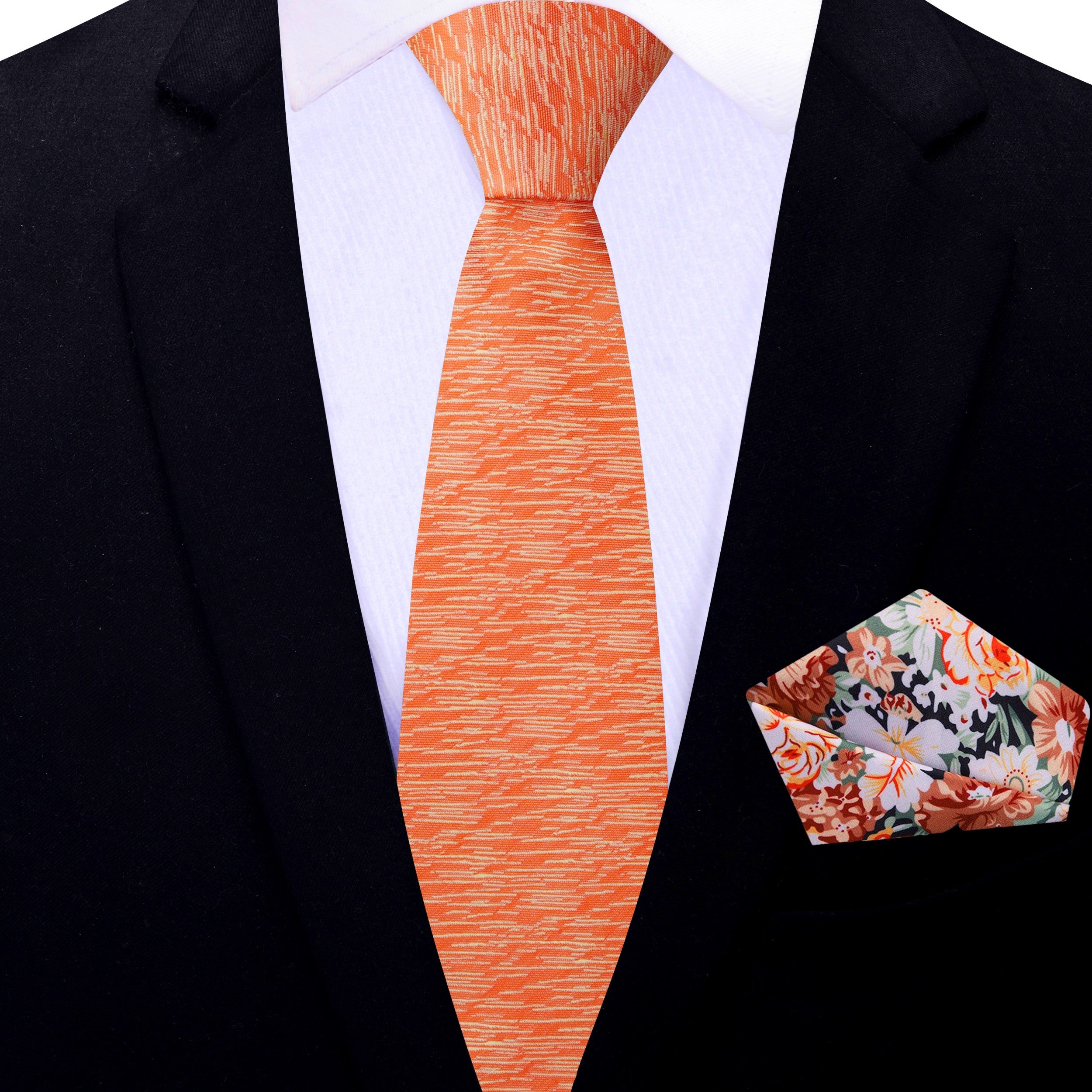 orange dress tie Deep Saffron Orange Tie