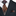 Main: Orange, Black, Grey Abstract Tie and Matching Square