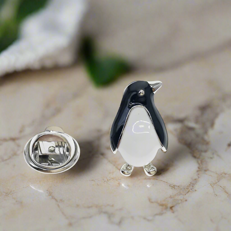 a penguin lapel pin