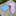 Pink and blue checkered tie with accenting blue pocket square view 2
