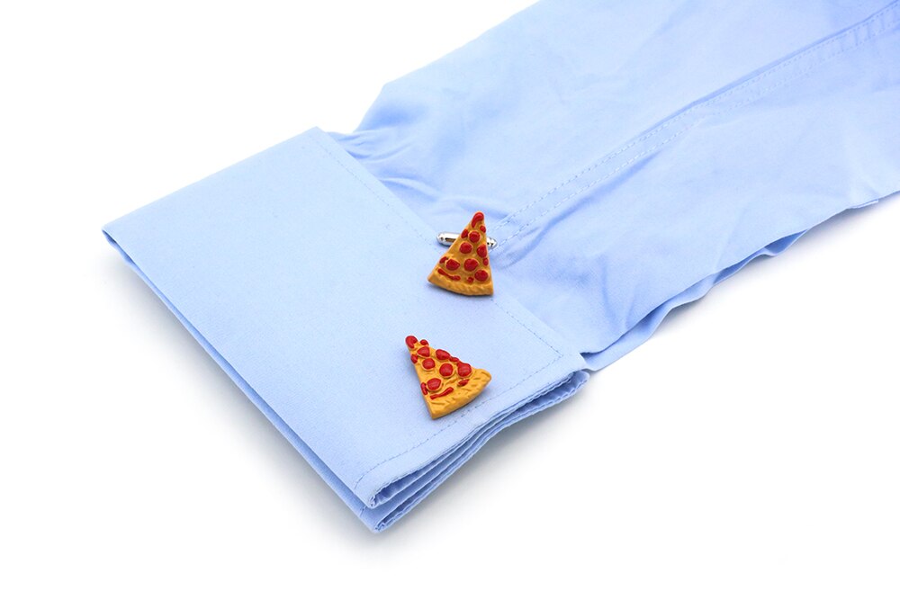 View 6 on Sleeve: Pepperoni Pizza Cufflinks
