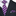 Purple, Grey Stripe Tie and Pocket Square
