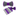 Main View: Purple, Black, Grey Crosshatch and Solid Double Sided Bow Tie and Grey, Purple, Black, White Stripe Square