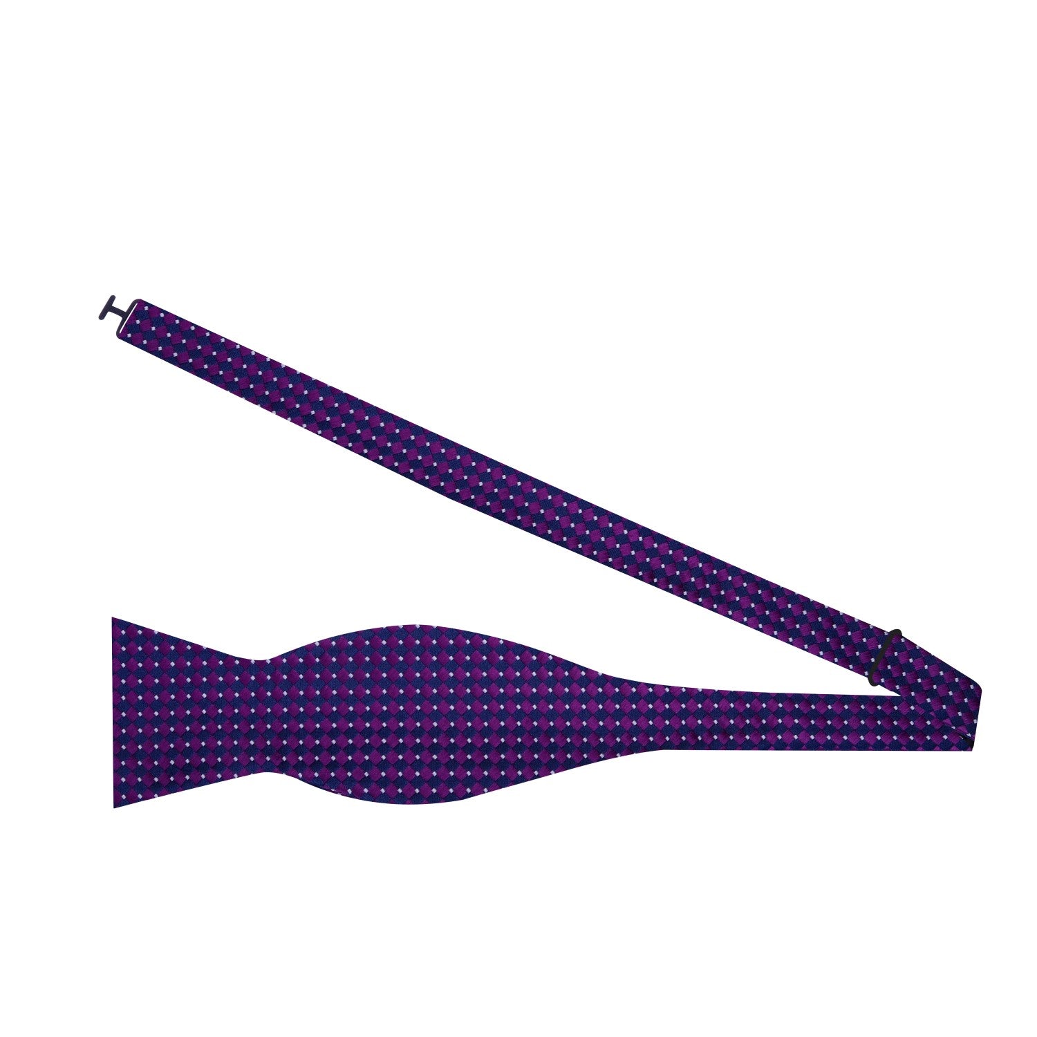 Alt view: Purple Diamonds Bow Tie Self Tie
