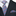 Purple Light Blue Stripe Hounds Necktie and Square