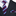 Premium Purple, Light Blue Stripe Tie and Pocket Square