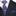 Purple Geometric Tie and Blue Square