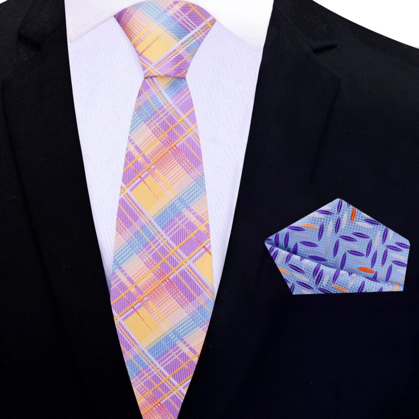 Sherbet Plaid Necktie