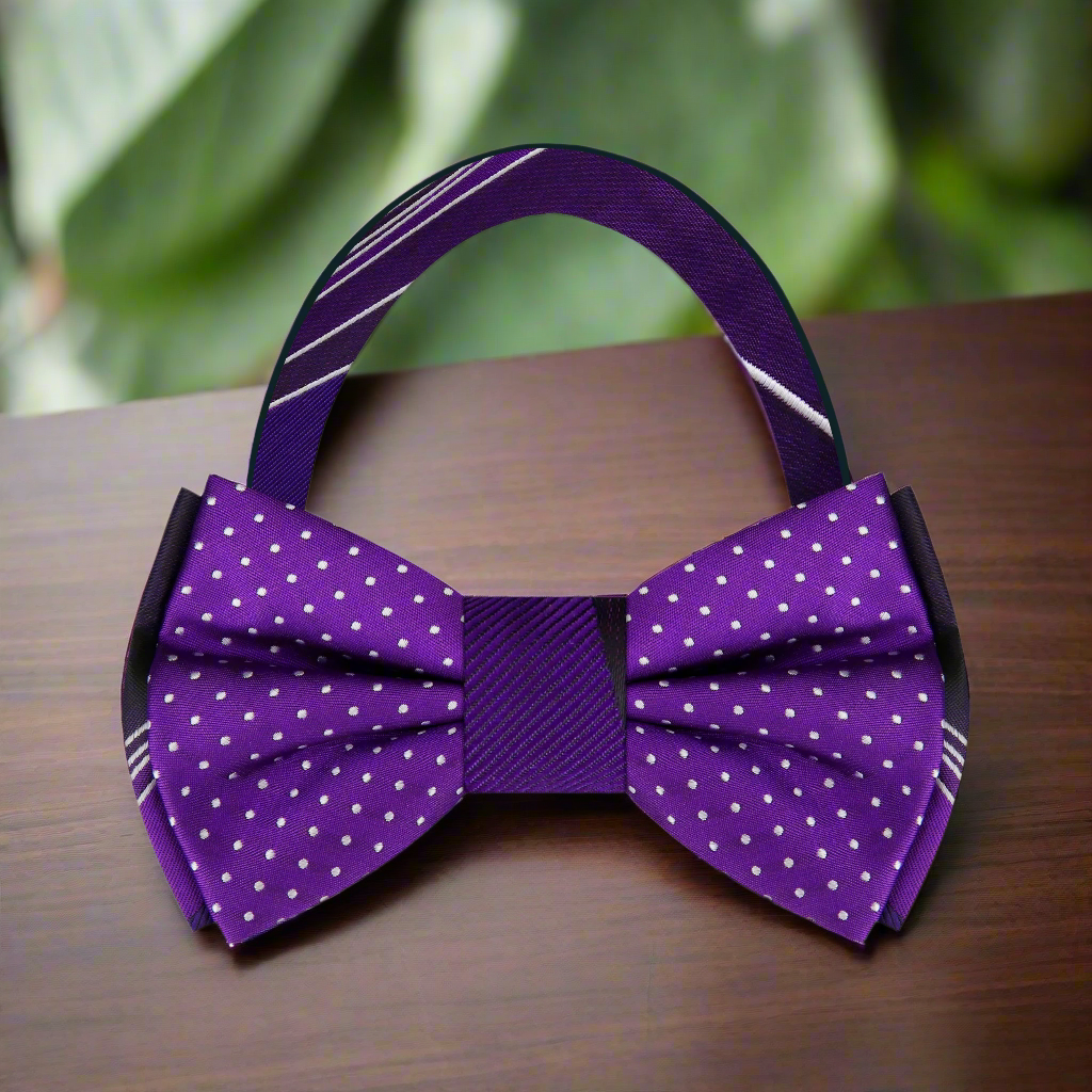 Purple Bow Tie Pre Tied