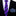 Thin Tie: Purple and Blue Block Stripe Tie and Blue Chevron Square