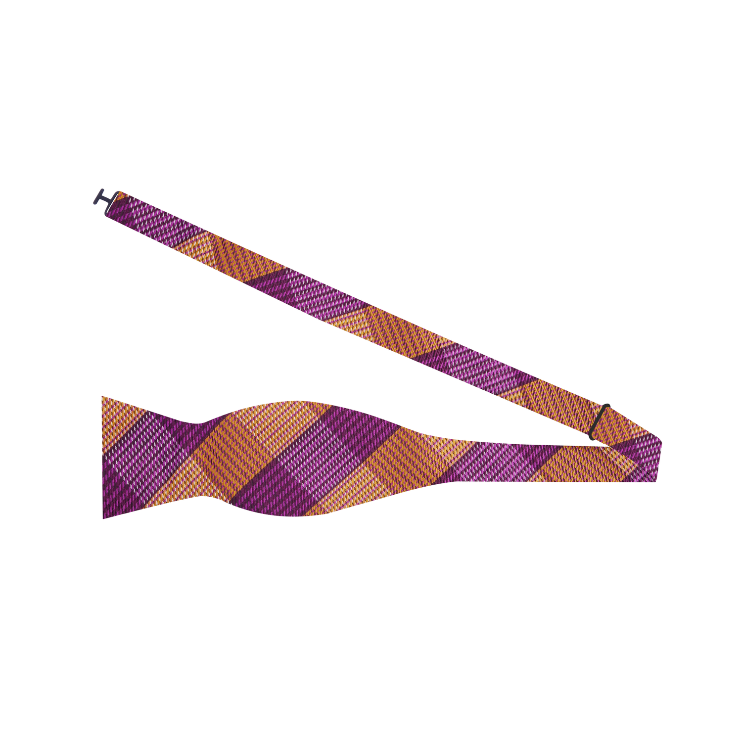 Purple & Orange Oxford Plaid Bow Tie