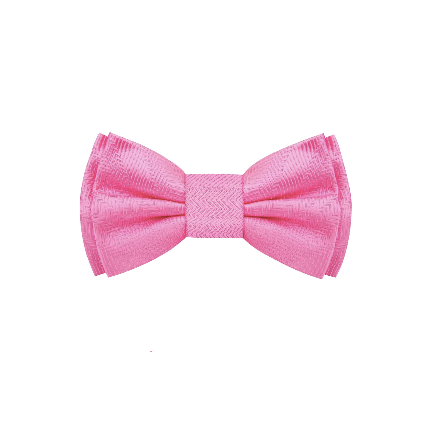 A Real Pink Solid Pattern Self Tie Bow Tie