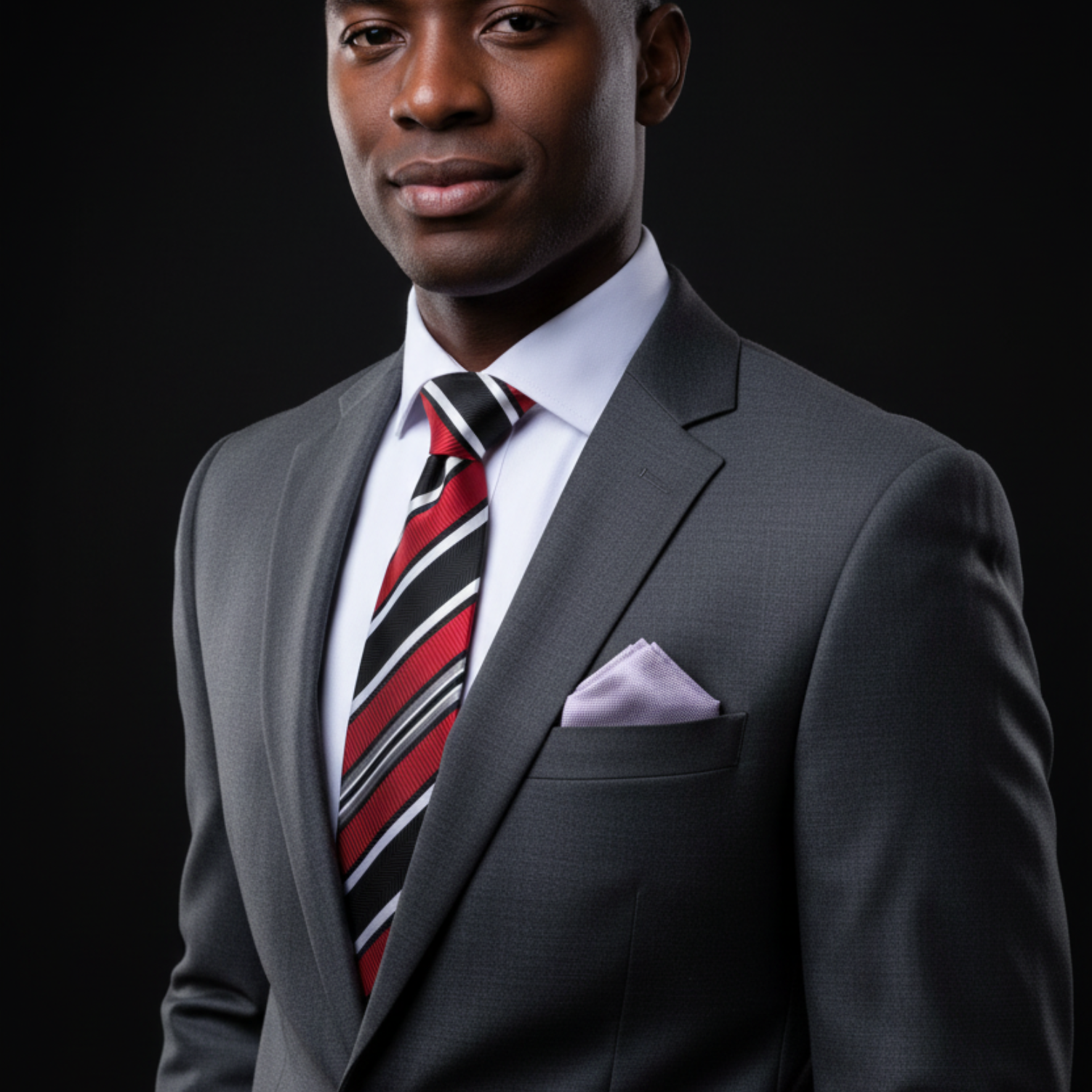 grey dress shirt red tie Black & Silver Diagonal Stripe Necktie color:verde