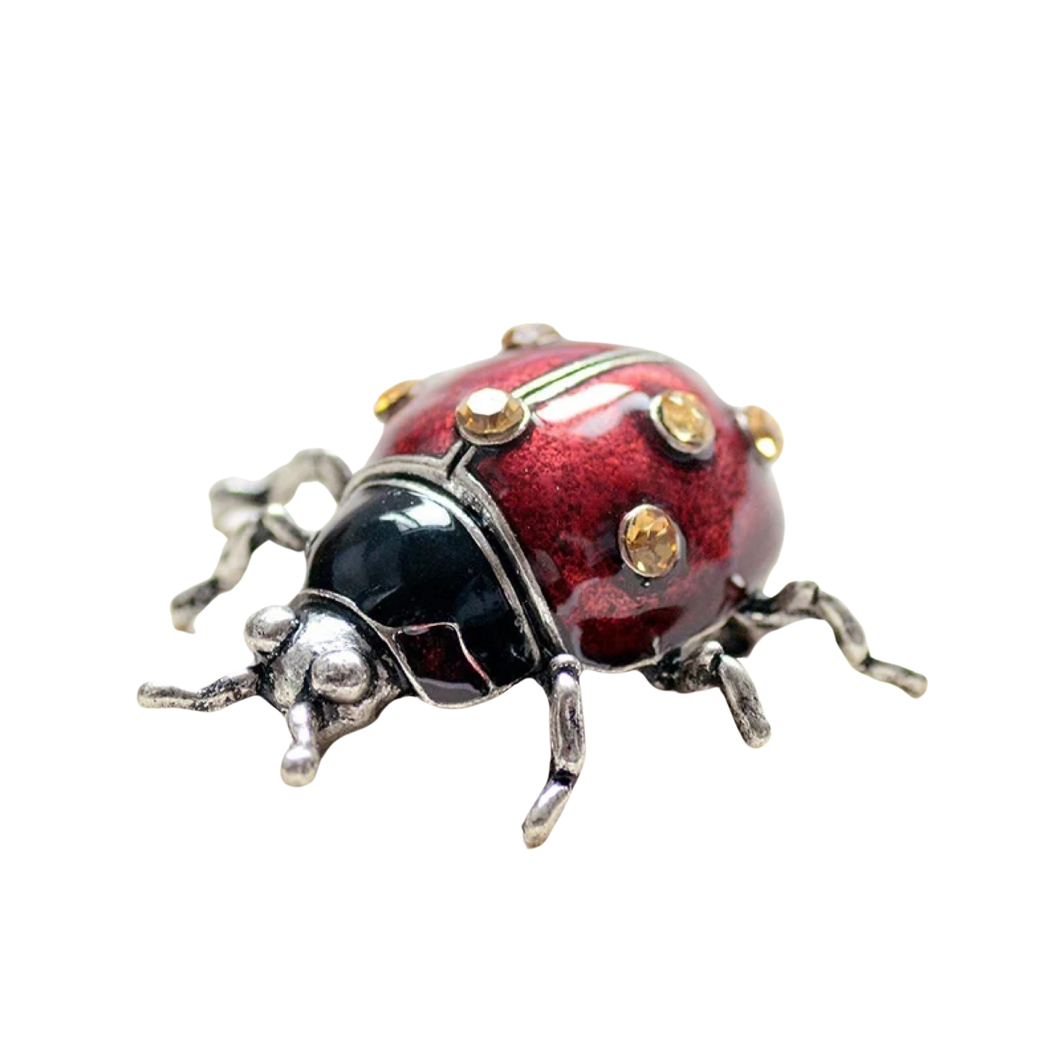 Red Black ladybug brooch