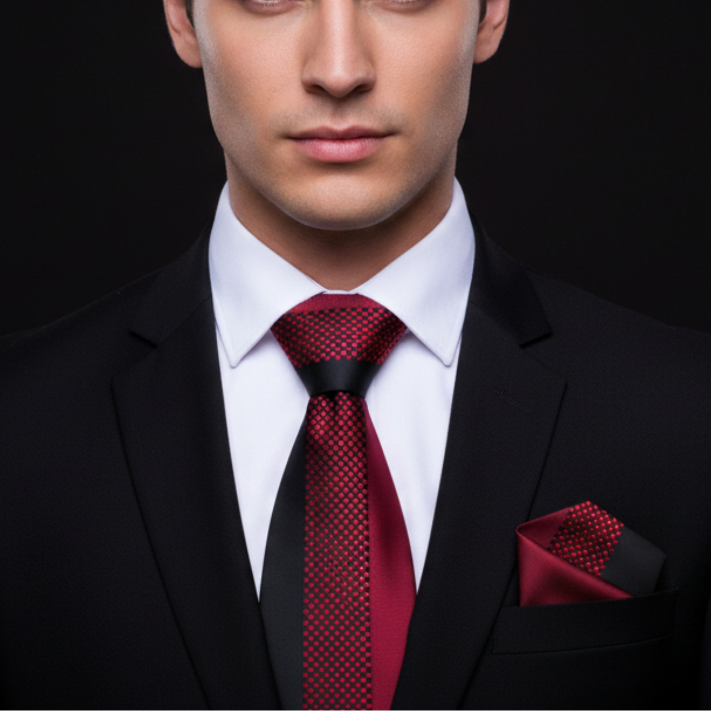 black dress shirt red tie G190 Shirt/Red Boy Formal Tuxedo Tux Suit Set Sizes Baby to Teens 1*Jacket + 1*Pants + 1*Vest Occasion Black and Red Checkered Necktie