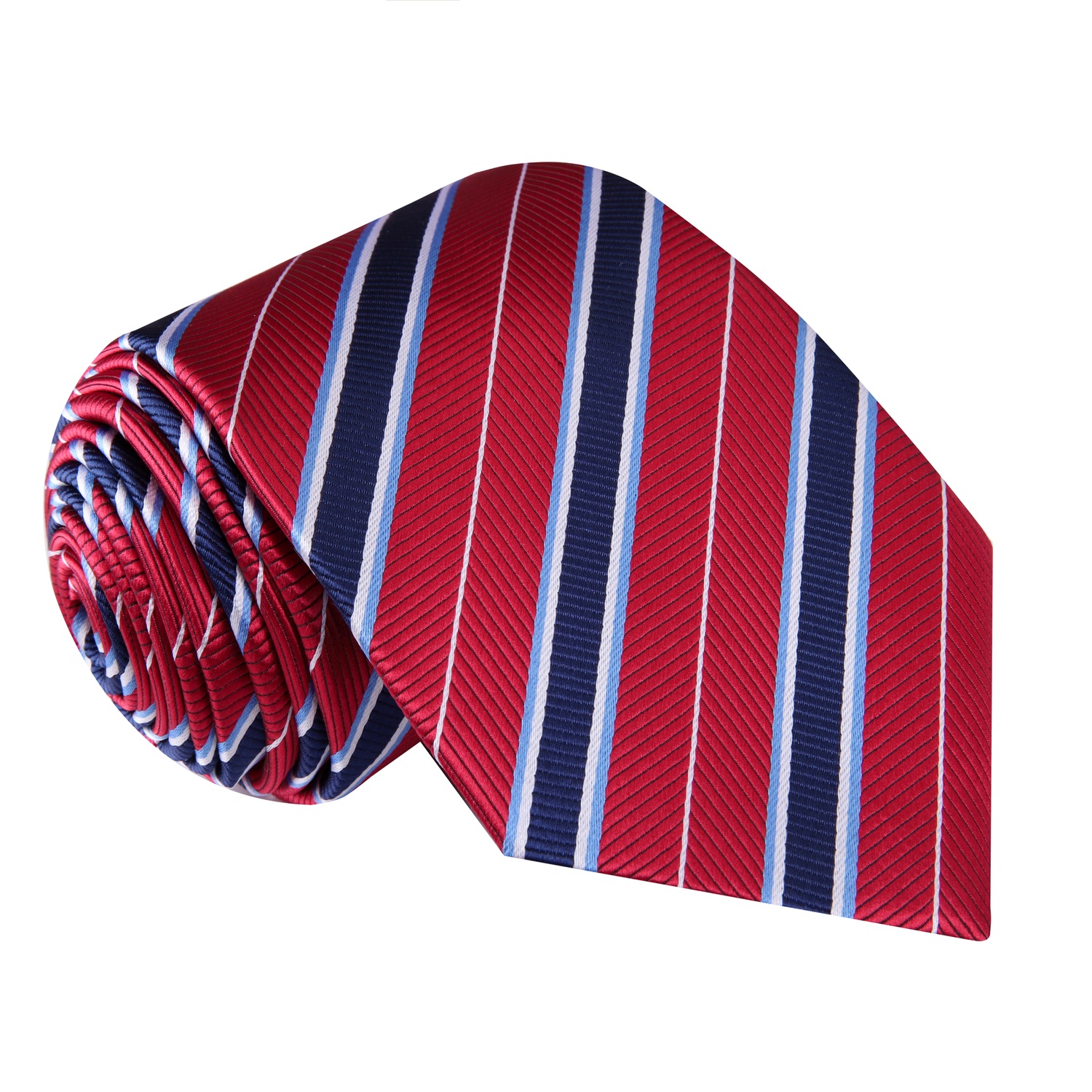 Red Captain Stripe Necktie