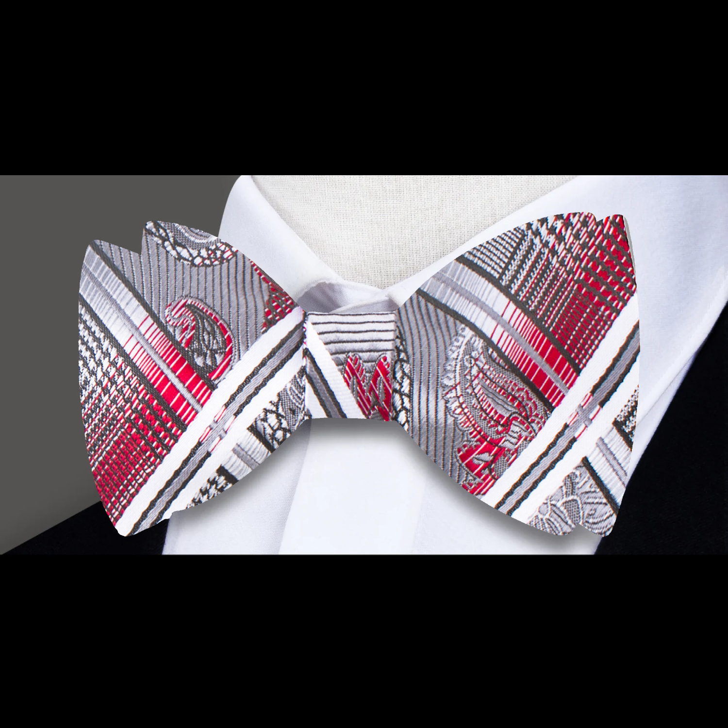 Crest Paisley Bow Tie