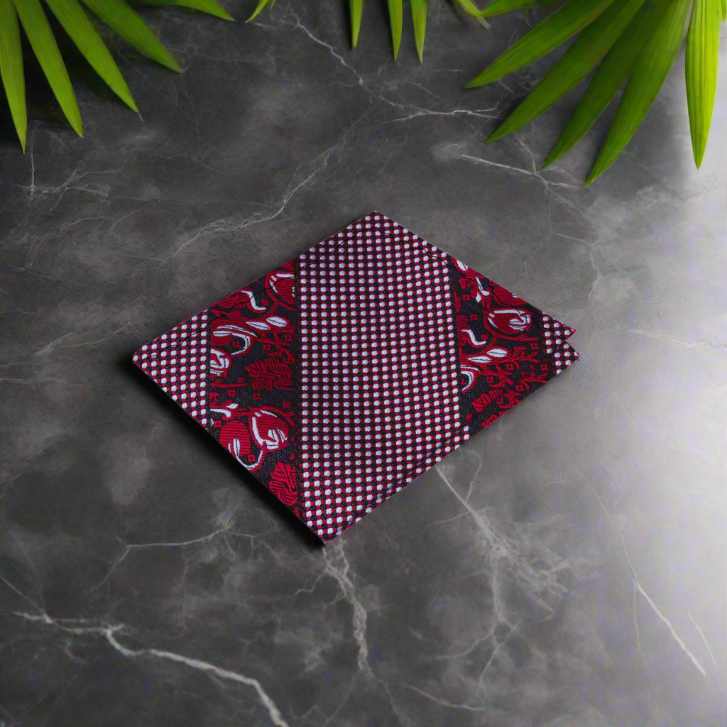 Red Floral Handkerchief