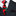 Red and Green Inkblot Tie and Accenting Square