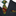 Black, Green, Yellow and Red Paisley Necktie and Square