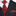 Red Medallions Necktie and Square