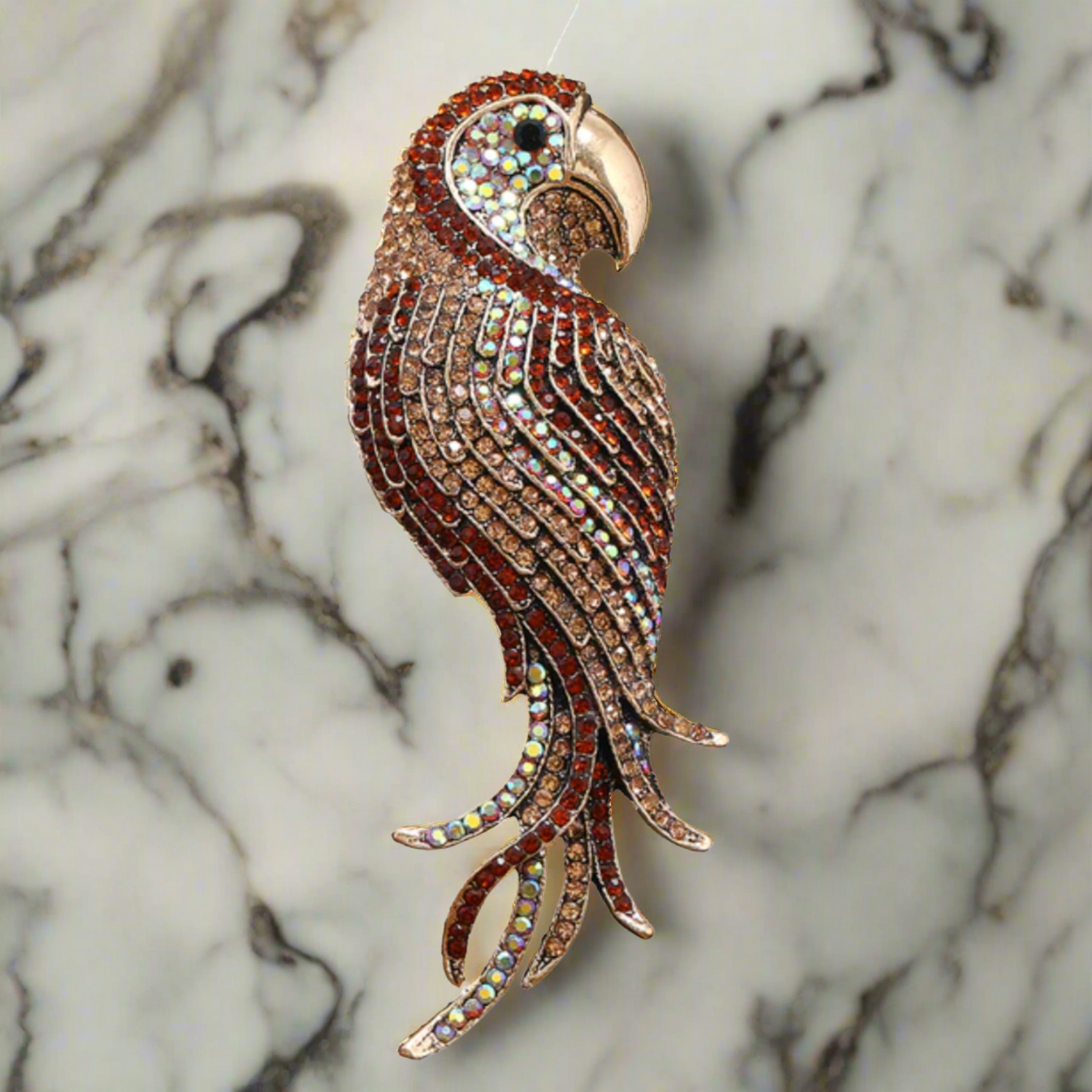 Red Parrot Lapel Pin