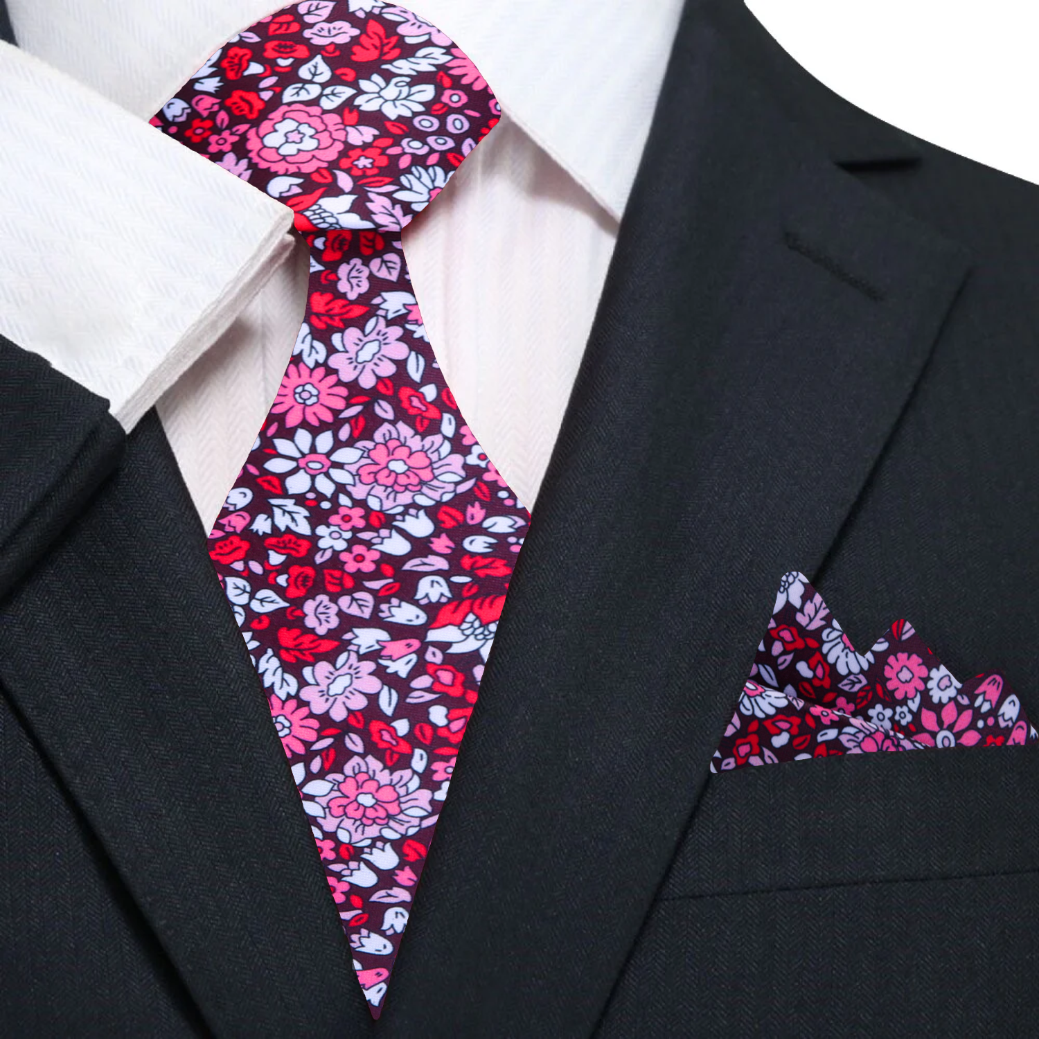 English Garden Necktie & Pocket Square