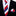 Thin Tie: Deep Blue, Red, White Block Stripe Necktie and Matching Square