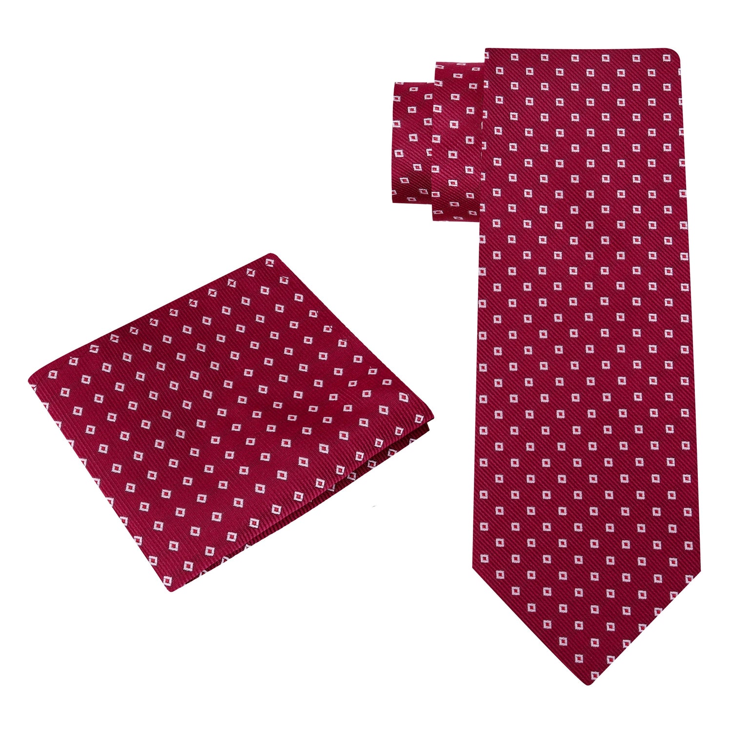 Red Wine Check Necktie