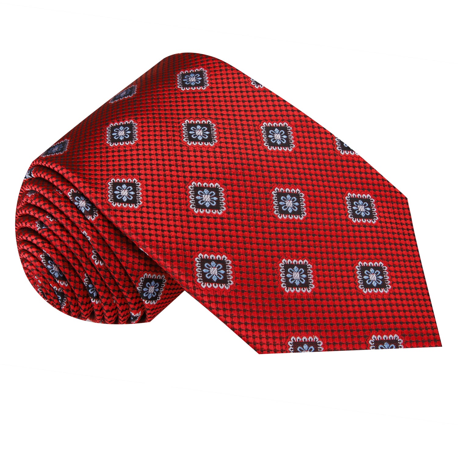 Red Medallions Necktie  