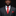 Man wearing a gray suit with a red tie and pocket square on a black background