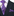 A Purple, Dark Purple Paisley Pattern Silk Necktie, Matching Silk Pocket Square