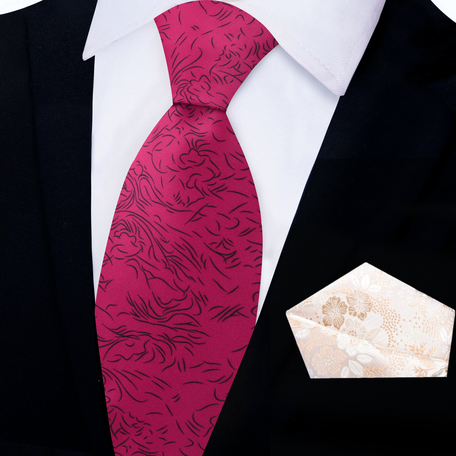 Rose Eternal Abstract Necktie
