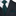 Dark suit with white shirt and green tie and pocket square