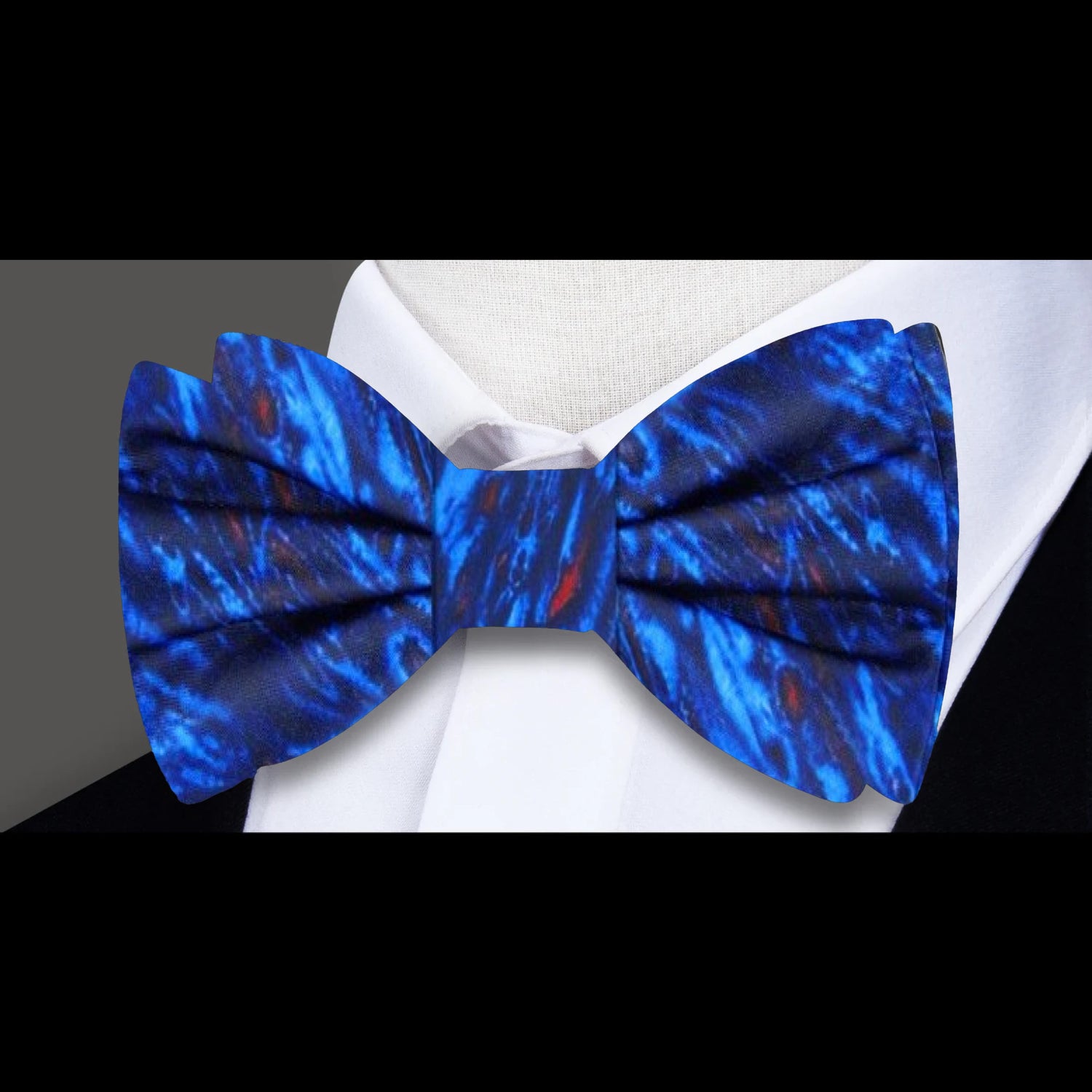 Blue, Red Abstract Bow Tie