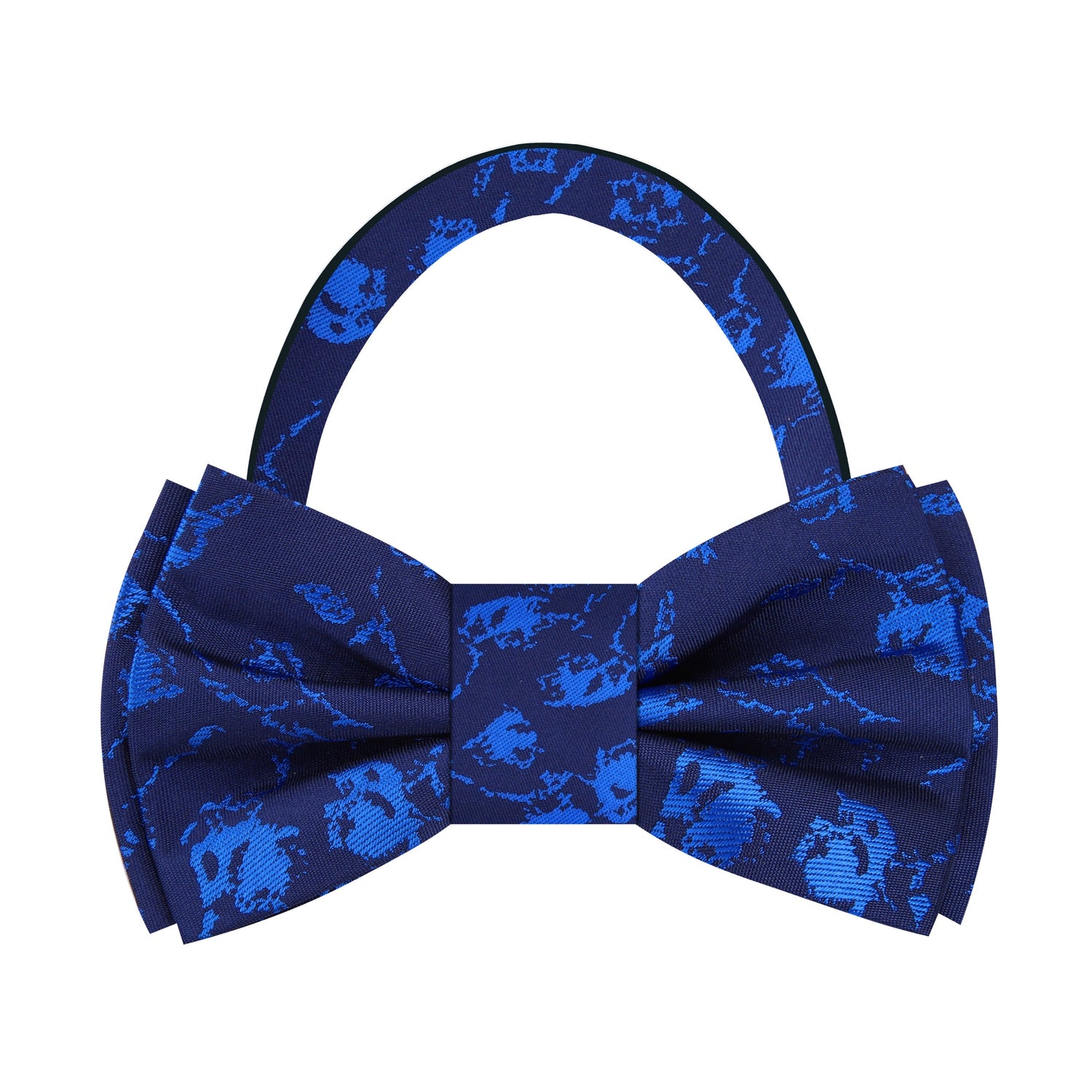 Shades of Blue Abstract Bow Tie Pre Tied
