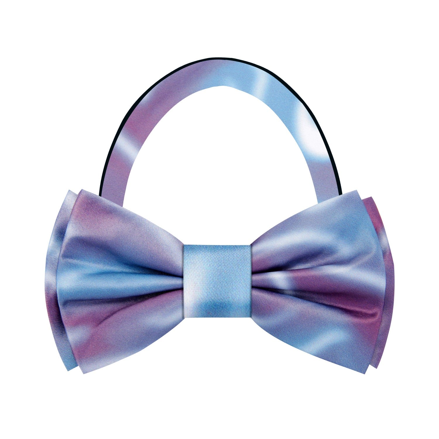 Shades of Purple, Blue, Pink abstract bow tie pre tied