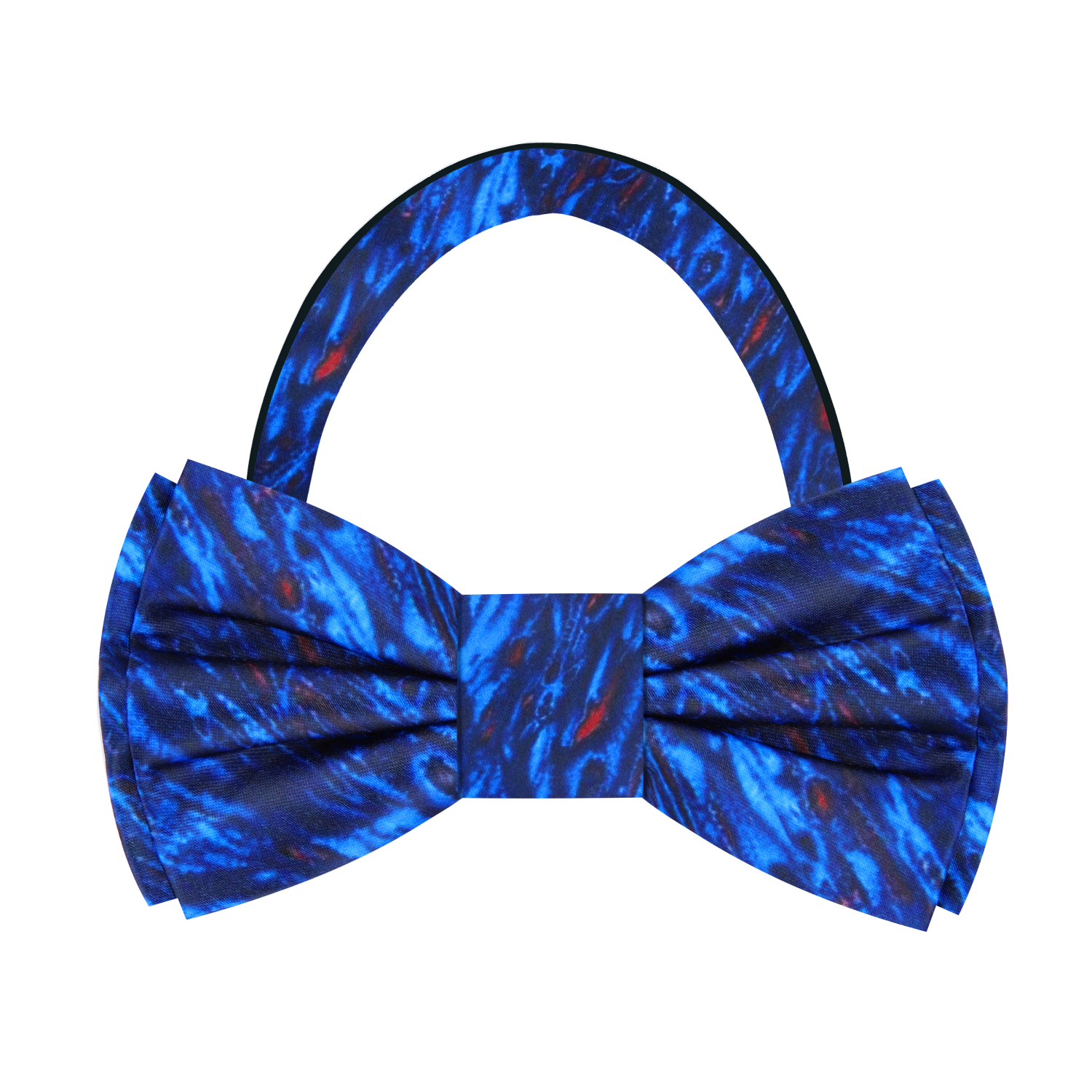 Blue, Red Abstract Pre Tied Bow Tie