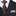 Brown, Olive and Black Camouflage Tie with Brown Abstract Square