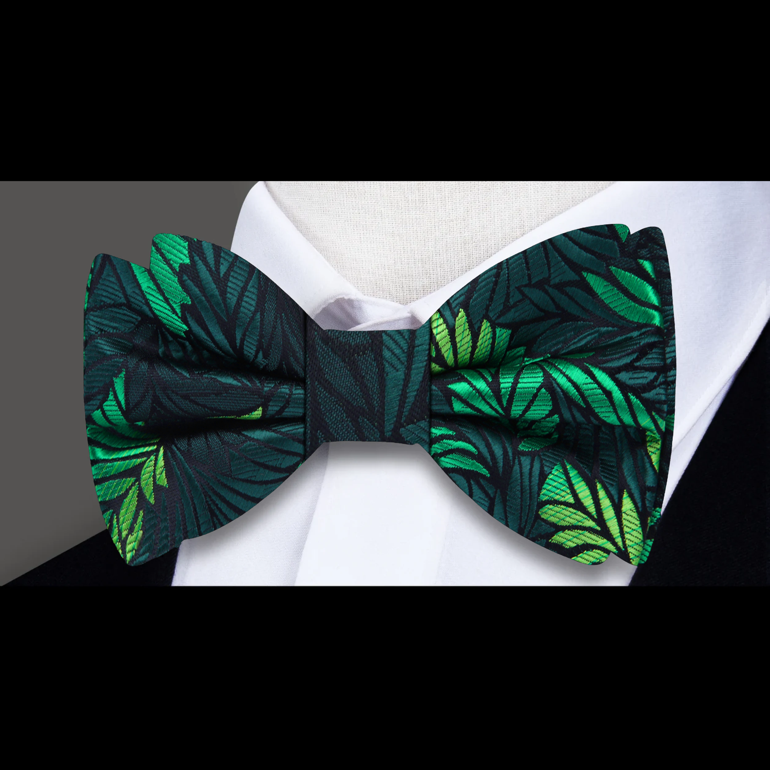 Dark Feather Bow Tie