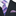 Premium  Purple, Pink, Blue Jagged Lines Tie and Accenting Pocket Square