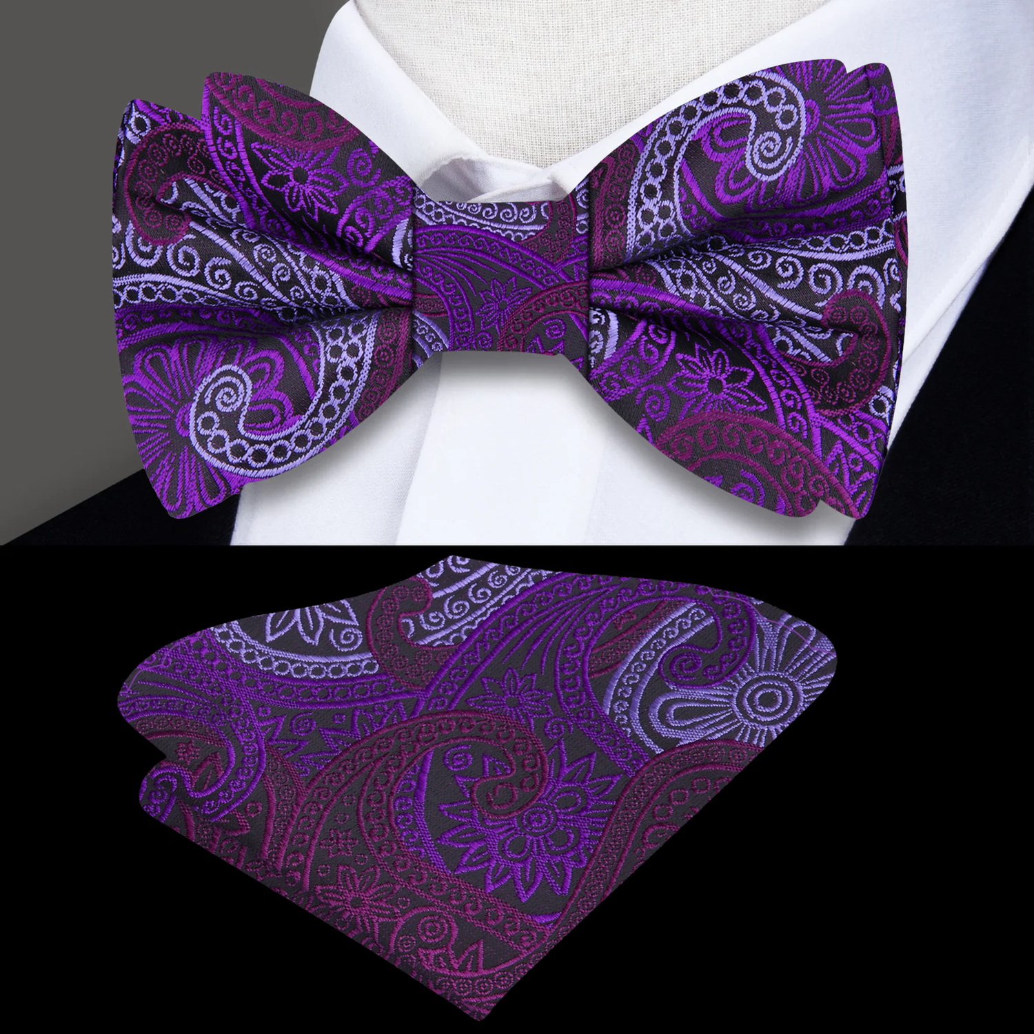 Precise Paisley Bow Tie