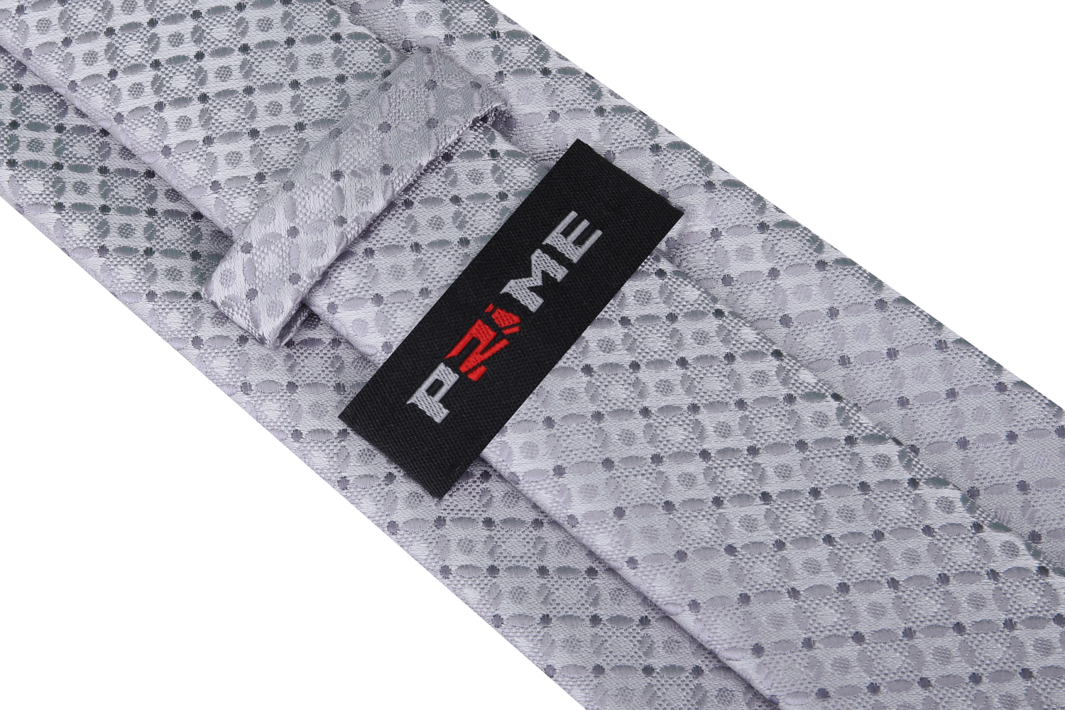 Silver Geometric Necktie Keep