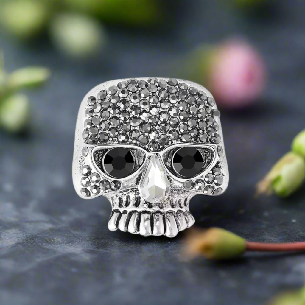 Skull & Glasses Lapel Pin