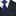 Main: A Deep Blue With Geometric Texture Pattern Necktie, Matching Pocket Square