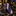Dark Blue White Red Stripe Tie Thin