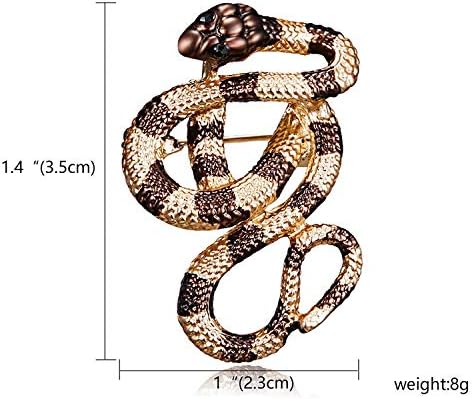 Dimensions: Gold Snake Lapel Pin