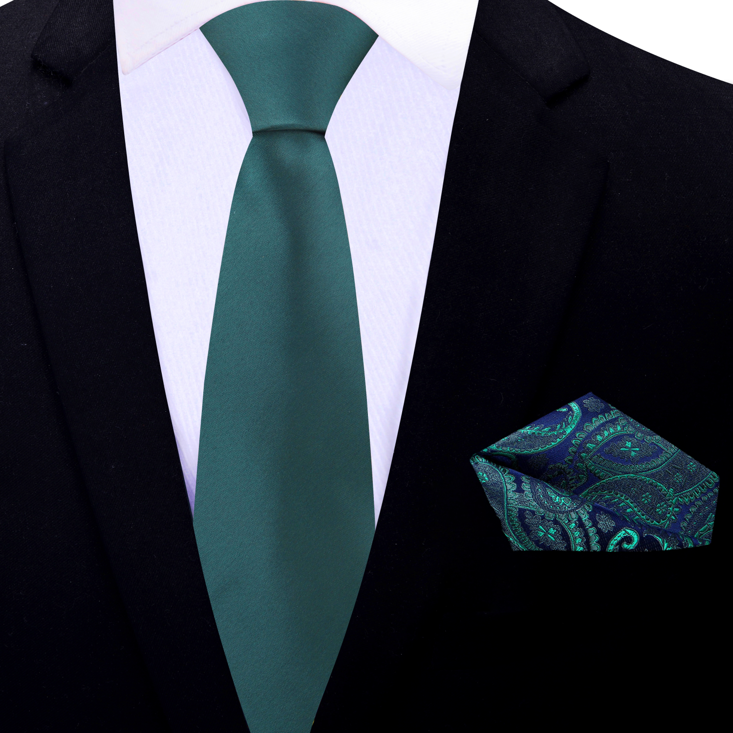 Solid Deep Green Necktie