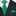 Solid Green Lined Tie and Pocket Square